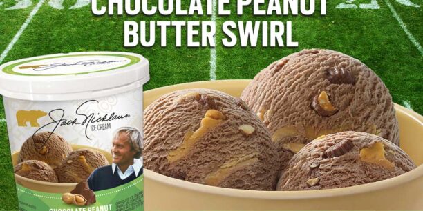 Jack Nicklaus Ice Cream chocolate peanut butter swirl