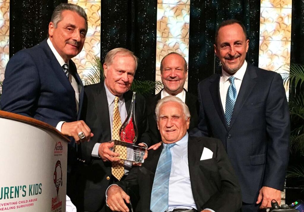 Jack Nicklaus, The Don Shula Sports Legend Award, Tony Fiorentino, Don Shula, Ron Book, Don Shula, Eric Reid